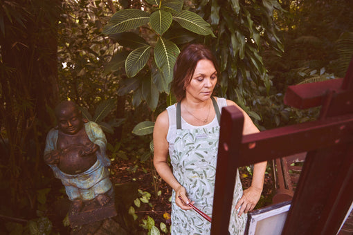 Inside the Studio: The Slow, Sacred Art of Mixed-Media Painting